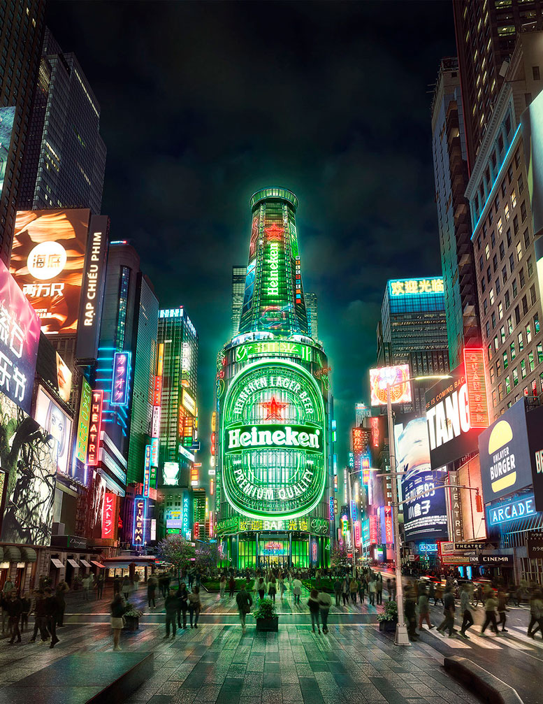 Andy Glass, photographer, advertising, landscape, cgi, Heineken, campaigns, Stella Film